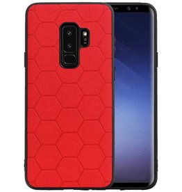 BAOHU Hexagon Hard Case Samsung Galaxy S9 Plus Rood