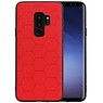 BAOHU Hexagon Hard Case Samsung Galaxy S9 Plus Rood