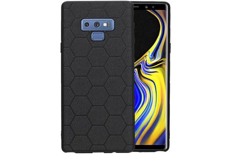 BAOHU Hexagon Hard Case - Telefoonhoesje - Backcover Hoesje - achterkant hoesje - Geschikt voor Samsung Galaxy Note 9 - Zwart