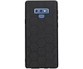 BAOHU Hexagon Hard Case - Telefoonhoesje - Backcover Hoesje - achterkant hoesje - Geschikt voor Samsung Galaxy Note 9 - Zwart