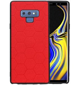 BAOHU Hexagon Hard Case Samsung Galaxy Note 9 Rood
