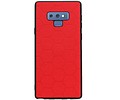 BAOHU Hexagon Hard Case - Telefoonhoesje - Backcover Hoesje - achterkant hoesje - Geschikt voor Samsung Galaxy Note 9 - Rood