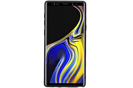 BAOHU Hexagon Hard Case - Telefoonhoesje - Backcover Hoesje - achterkant hoesje - Geschikt voor Samsung Galaxy Note 9 - Bruin