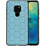 BAOHU Hexagon Hard Case Huawei Mate 20 Blauw