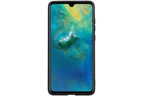 Hexagon Hard Case - Telefoonhoesje - Backcover Hoesje - achterkant hoesje - Geschikt voor Huawei Mate 20 - Bruin