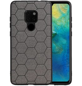 BAOHU Hexagon Hard Case Huawei Mate 20 Grijs