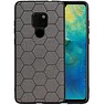 BAOHU Hexagon Hard Case Huawei Mate 20 Grijs