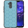 BAOHU Hexagon Hard Case Huawei Mate 20 Lite Blauw