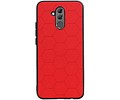 Hexagon Hard Case - Telefoonhoesje - Backcover Hoesje - achterkant hoesje - Geschikt voor Huawei Mate 20 Lite - Rood