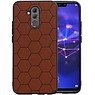 BAOHU Hexagon Hard Case Huawei Mate 20 Lite Bruin
