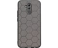 BAOHU Hexagon Hard Case - Telefoonhoesje - Backcover Hoesje - achterkant hoesje - Geschikt voor Huawei Mate 20 Lite - Grijs