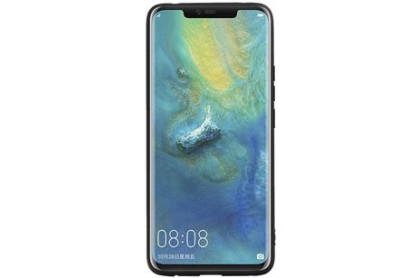 BAOHU Hexagon Hard Case - Telefoonhoesje - Backcover Hoesje - achterkant hoesje - Geschikt voor Huawei Mate 20 Pro - Zwart