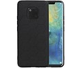 Hexagon Hard Case - Telefoonhoesje - Backcover Hoesje - achterkant hoesje - Geschikt voor Huawei Mate 20 Pro - Zwart