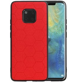 BAOHU Hexagon Hard Case Huawei Mate 20 Pro Rood