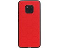BAOHU Hexagon Hard Case - Telefoonhoesje - Backcover Hoesje - achterkant hoesje - Geschikt voor Huawei Mate 20 Pro - Rood