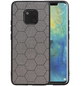 BAOHU Hexagon Hard Case Huawei Mate 20 Pro Grijs