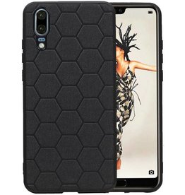BAOHU Hexagon Hard Case Huawei P20 Zwart