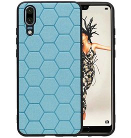 BAOHU Hexagon Hard Case Huawei P20 Blauw