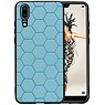 BAOHU Hexagon Hard Case Huawei P20 Blauw