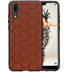 BAOHU Hexagon Hard Case Huawei P20 Bruin