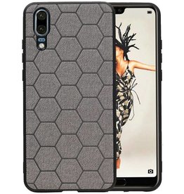 BAOHU Hexagon Hard Case Huawei P20 Grijs