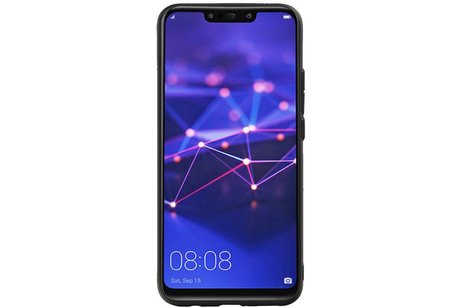 BAOHU Hexagon Hard Case - Telefoonhoesje - Backcover Hoesje - achterkant hoesje - Geschikt voor Huawei P20 Lite - Zwart