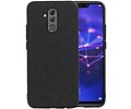 BAOHU Hexagon Hard Case - Telefoonhoesje - Backcover Hoesje - achterkant hoesje - Geschikt voor Huawei P20 Lite - Zwart