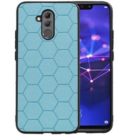 BAOHU Hexagon Hard Case Huawei P20 Lite Blauw