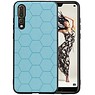 BAOHU Hexagon Hard Case Huawei P20 Pro Blauw