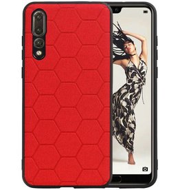 BAOHU Hexagon Hard Case Huawei P20 Pro Rood