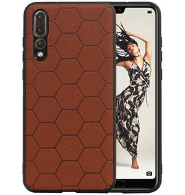 BAOHU Hexagon Hard Case Huawei P20 Pro Bruin