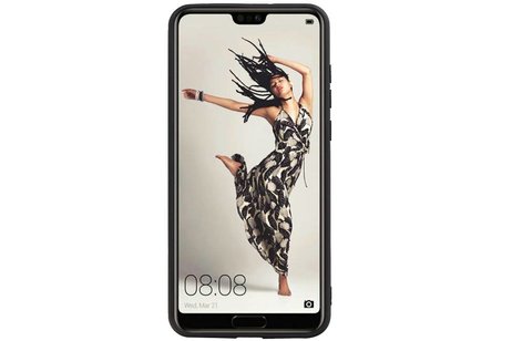 BAOHU Hexagon Hard Case - Telefoonhoesje - Backcover Hoesje - achterkant hoesje - Geschikt voor Huawei P20 Pro - Grijs