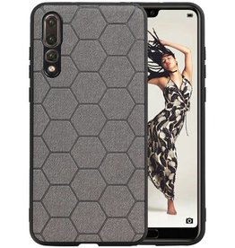 BAOHU Hexagon Hard Case Huawei P20 Pro Grijs