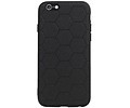 Hexagon Hard Case - Telefoonhoesje - Backcover Hoesje - achterkant hoesje - Geschikt voor iPhone 6 / iPhone 6s - Zwart