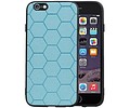 BAOHU Hexagon Hard Case - Telefoonhoesje - Backcover Hoesje - achterkant hoesje - Geschikt voor iPhone 6 / iPhone 6s - Blauw