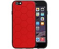 BAOHU Hexagon Hard Case - Telefoonhoesje - Backcover Hoesje - achterkant hoesje - Geschikt voor iPhone 6 / iPhone 6s - Rood