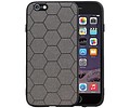 Hexagon Hard Case - Telefoonhoesje - Backcover Hoesje - achterkant hoesje - Geschikt voor iPhone 6 / iPhone 6s - Grijs