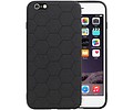 BAOHU Hexagon Hard Case - Telefoonhoesje - Backcover Hoesje - achterkant hoesje - Geschikt voor iPhone 6 Plus / iPhone 6s Plus - Zwart