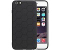Hexagon Hard Case - Telefoonhoesje - Backcover Hoesje - achterkant hoesje - Geschikt voor iPhone 6 Plus / iPhone 6s Plus - Zwart