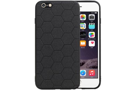 BAOHU Hexagon Hard Case - Telefoonhoesje - Backcover Hoesje - achterkant hoesje - Geschikt voor iPhone 6 Plus / iPhone 6s Plus - Zwart