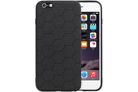 Hexagon Hard Case - Telefoonhoesje - Backcover Hoesje - achterkant hoesje - Geschikt voor iPhone 6 Plus / iPhone 6s Plus - Zwart