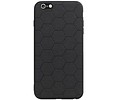 Hexagon Hard Case - Telefoonhoesje - Backcover Hoesje - achterkant hoesje - Geschikt voor iPhone 6 Plus / iPhone 6s Plus - Zwart