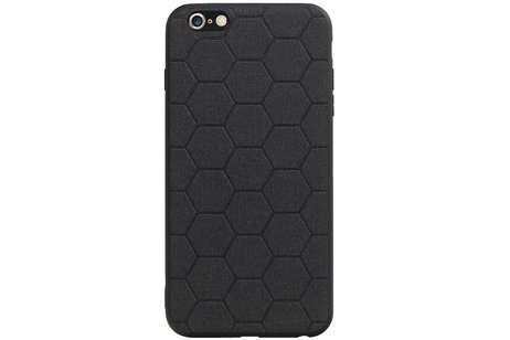 BAOHU Hexagon Hard Case - Telefoonhoesje - Backcover Hoesje - achterkant hoesje - Geschikt voor iPhone 6 Plus / iPhone 6s Plus - Zwart