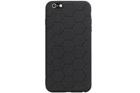 Hexagon Hard Case - Telefoonhoesje - Backcover Hoesje - achterkant hoesje - Geschikt voor iPhone 6 Plus / iPhone 6s Plus - Zwart
