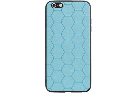 BAOHU Hexagon Hard Case - Telefoonhoesje - Backcover Hoesje - achterkant hoesje - Geschikt voor iPhone 6 Plus / iPhone 6s Plus - Blauw