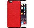 BAOHU Hexagon Hard Case - Telefoonhoesje - Backcover Hoesje - achterkant hoesje - Geschikt voor iPhone 6 Plus / iPhone 6s Plus - Rood