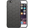 Hexagon Hard Case - Telefoonhoesje - Backcover Hoesje - achterkant hoesje - Geschikt voor iPhone 6 Plus / iPhone 6s Plus - Grijs