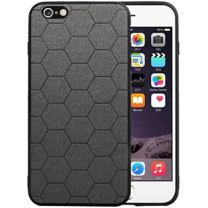 Hexagon Hard Case - Telefoonhoesje - Backcover Hoesje - achterkant hoesje - Geschikt voor iPhone 6 Plus / iPhone 6s Plus - Grijs