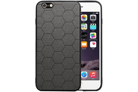 Hexagon Hard Case - Telefoonhoesje - Backcover Hoesje - achterkant hoesje - Geschikt voor iPhone 6 Plus / iPhone 6s Plus - Grijs