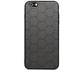 Hexagon Hard Case - Telefoonhoesje - Backcover Hoesje - achterkant hoesje - Geschikt voor iPhone 6 Plus / iPhone 6s Plus - Grijs